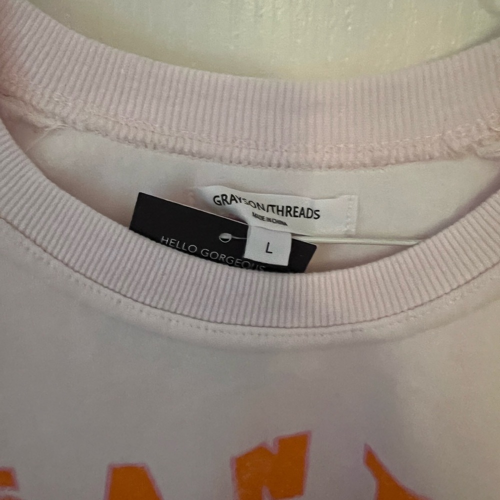 Grayson Threads sweat shirt in pink color. Size Lg. NWT - Picture 3 of 5